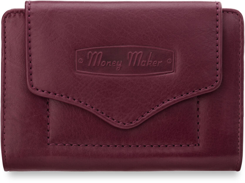 Kožená dámská peněženka money maker na mince - fialová