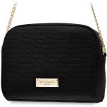 Dámská kabelka s logem Top Secret  s reliéfem a elegantním řetízkem - černá - 2