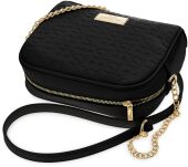 Dámská kabelka s logem Top Secret  s reliéfem a elegantním řetízkem - černá - 3