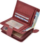 Příruční dámská peněženka s přihrádkami fialová - 4