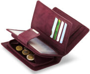 Příruční dámská peněženka s přihrádkami fialová - 4