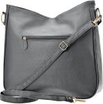 Dámská objemná kabelka shopper taška pytel s dvěma páskami - šedý - 3