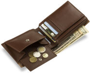 Pánská kožená peněženka pierre cardin v krabičce hnědá - 5
