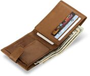 Horizontální pánská peněženka BAG STREET kůže - bordó - 3