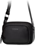Peterson malá dámská kabelka crossbody s kapsičkami taška přes rameno s dlouhým popruhem - černá - 2