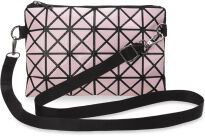 Trojrozměrná dámská kabelka listonoška psaníčko růžová - 2