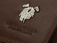 Horizontální pánská peněženka harvey miller z přírodní kůže  černá - 6