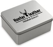 Kovová ozdobná dárková krabička na peněženku - stříbrná - 3