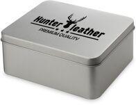 Kovová ozdobná dárková krabička na peněženku - stříbrná - 4