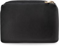 Dámská průhledná černá kabelka listonoška kosmetická taštička na řetízku s višněmi - černá - 3