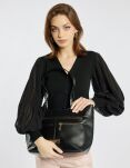 Monnari velká dámská městská kabelka shopper loďka na rameno - černá - 5