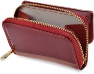 Dámská mini kožená peněženka Peterson kompaktní a elegantní RFID - bordóvá - 4