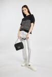 Monnari jednokomorová dámská měkká prošívaná kabelka crossbody - černá - 6