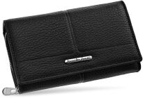 Dámská kožená peněženka jennifer jones pojemná portmonetka na zip s ochranou karty rfid - 7