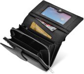 Dámská kožená peněženka jennifer jones pojemná portmonetka na zip s ochranou karty rfid - 8