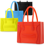 Originální silikonový kufr phantom shopper bag různé barvy červená - 4