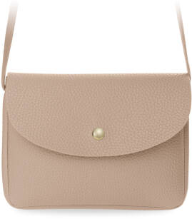 Klasická dámská kabelka listonoška s klopou na rameno růžová