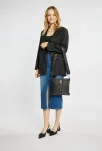 Monnari dámská kabelka klasická sportovní crossbody s třásněmi - černá - 6