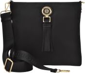 Monnari dámská kabelka klasická sportovní crossbody s třásněmi - černá - 6