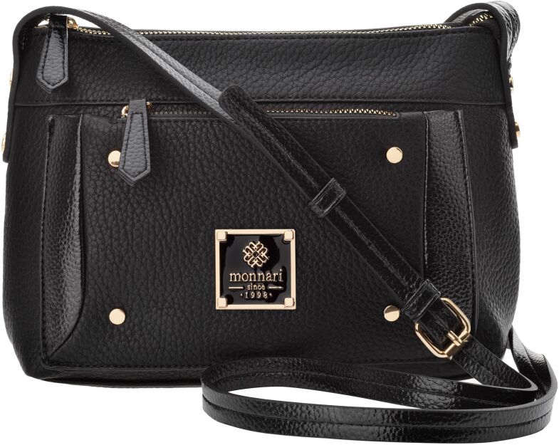 Monnari malá taška na dlouhém popruhu kabelka pošťák crossbody - černá