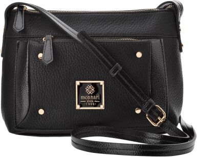 Monnari malá taška na dlouhém popruhu kabelka pošťák crossbody - černá