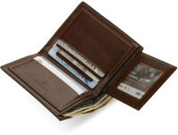 Klasická pánská kožená peněženka fuerdanni hnědá - 5