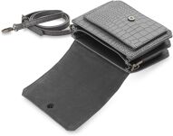 Stylová dámská kabelka monnari matná eko kůže krokodýlí vzor šedý - 5