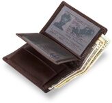 Kvalitní elegantní pánská peněženka z pravé kůže - hnědá - 5
