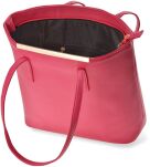 Elegantní shopper kufřík kabelka dámská – malinová - 3