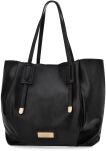 Monnari dámská taška pytel shopper volná kabelka 2v1 + crossbody - černá - 3