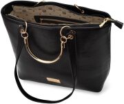 Monnari klasická dámská velká kabelka loďka shopper na rameno - černá - 4