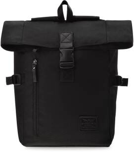 Dámský batoh pánský batoh cestovní městský batoh na notebook školní batoh turistický sportovní batoh prostorné zavazadlo velké s klopou proti krádeži - černý