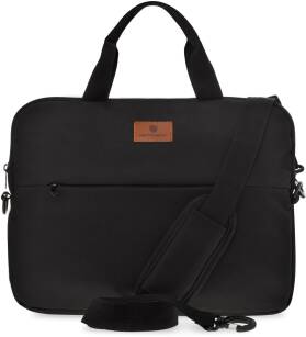 Peterson dámská taška na notebook pánská univerzální aktovka business kabelka - černá