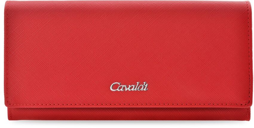 Klasická velká dámská peněženka Cavaldi elegantní peněženka s kapsičkami - červená