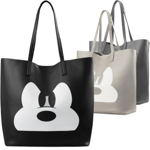 Dívčí velká shopperka dámská kabelka print  mickey mouse