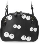 Mládežnická dámská kabelka crossbody půlkruhová - bílá - 3