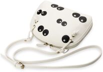 Mládežnická dámská kabelka crossbody půlkruhová - bílá - 4