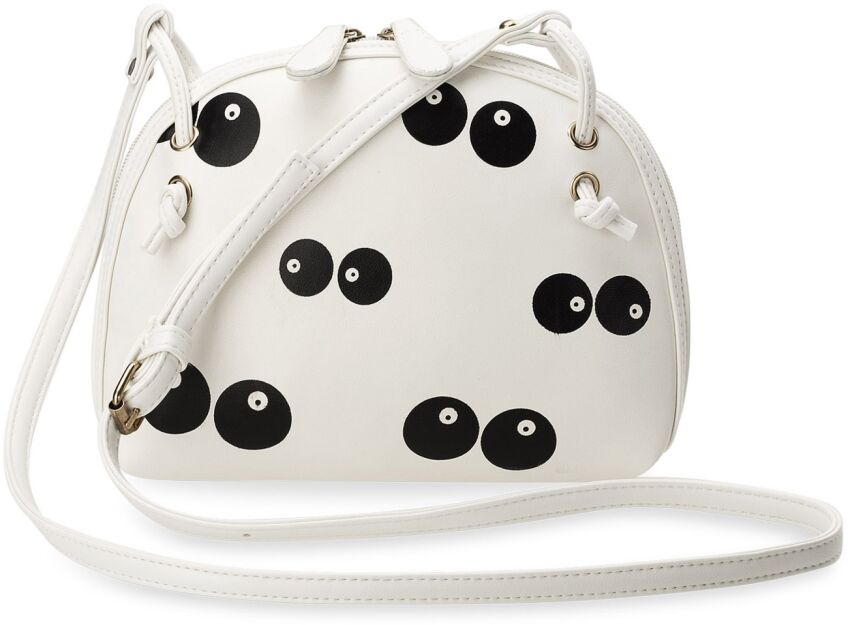 Mládežnická dámská kabelka crossbody půlkruhová - bílá