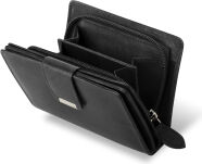 Příruční dámská peněženka s přihrádkami černá - 3