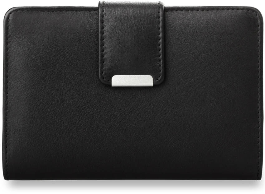 Příruční dámská peněženka s přihrádkami černá