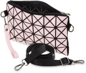 Trojrozměrná dámská kabelka listonoška psaníčko bílá - 4