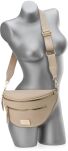 Dámská taška Peterson na rameno, elegantní ledvinka s kapsami, crossbody kabelka - béžová - 2