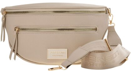 Dámská taška Peterson na rameno, elegantní ledvinka s kapsami, crossbody kabelka - béžová