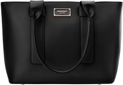 Monnari velká taška do kanceláře aktovka loď stuhlá shopper klasická A4 - černá