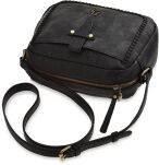 Lulucastagnette dámská městská kabelka crossbody taška přes rameno - černá - 4