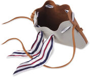 Stylová kabelka dámská s námořnickou mašlí sakwa a sametovou mašlí - hnědá-černá - 4