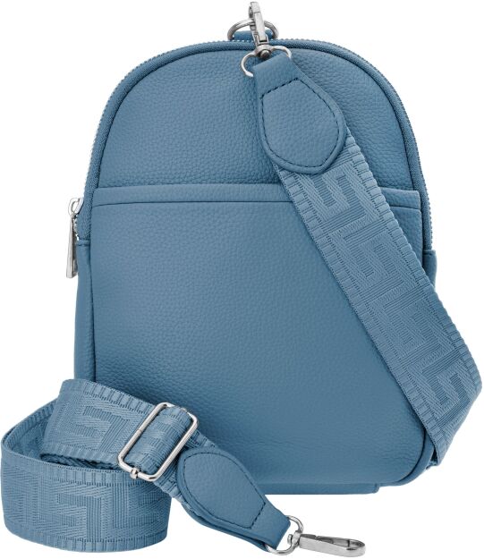 Sáček batoh kabelka 3v1 crossbody na jedno rameno praktická listonoška - modrá