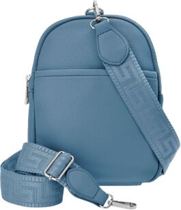 Sáček batoh kabelka 3v1 crossbody na jedno rameno praktická listonoška - modrá