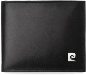 Značková pánská peněženka pierre cardin kožená malá v klasickém stylu ochrana rfid secure - černá