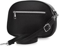 Malá dámská kabelka crossbody s kapsičkami třemi přihrádkami klasická taška - černá - 3
